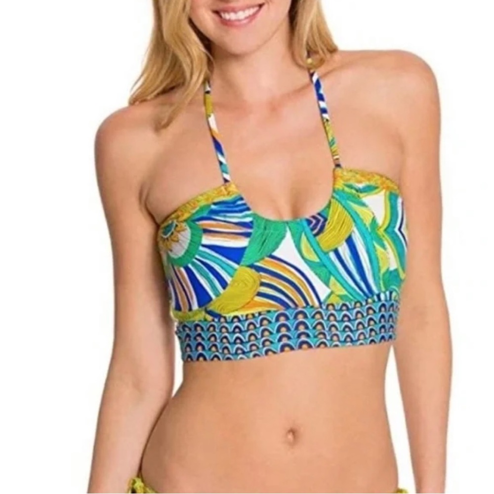 Trina Turk Amazonia mid-kini bikini swim top women’s size 8